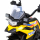 BMW F850 GS Dětský motocykl na baterie žlutý + asistenční kolečka + LED audio + pomalý start + EVA