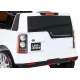 Land Rover Discovery Elektrické dětské auto bílé + dálkové ovládání + EVA kola + pomalý start + rádio MP3