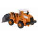 GLW buldozer pro děti 3+ Kovová lžíce Rumchoma + gumové pneumatiky + třecí pohon