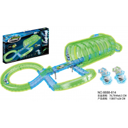 Závodní dráha Svítící ve tmě 85 ks.