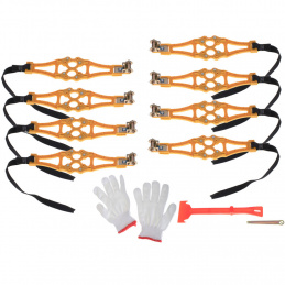 Sněhové řetězy protiskluzové kryty kol sněhové pneumatiky 8 ks