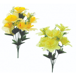 Kytice umělých květin žluté Narcisy - 42 cm