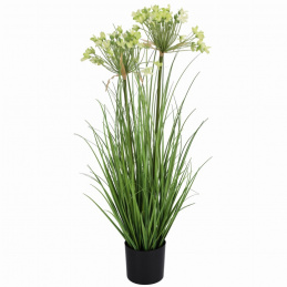 Umělá zelená tráva v květináči - 80 cm