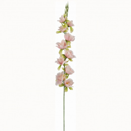 Umělá rostlina Větev orchideje růžová zelená - 75 cm