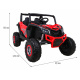 UTV-MX bateriová buggy pro děti Červená + pohon 4x4 + dálkové ovládání + LED audio + úložný prostor + EVA + pomalý start