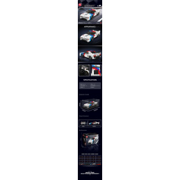 Sada Stavebnic Sportovní Vozidlo Bílé 411ks.