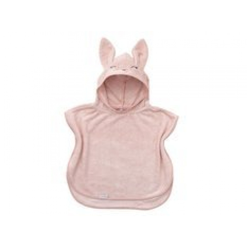 Bambusové ručníkové pončo 2-4 roky BAMBOOM Růžové