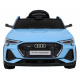 Audi E-Tron Sportback pro děti Modrá + Pilot + pohon 4x4 + pomalý start + rádio MP3 + LED