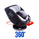 Aga Autosedačka i-Size 360° 0-36 kg DS1814 Černá/Šedá