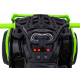 Dětská čtyřkolka ATV Air battery quad Black-Green + nafukovací kola + rádio MP3 + pomalý start