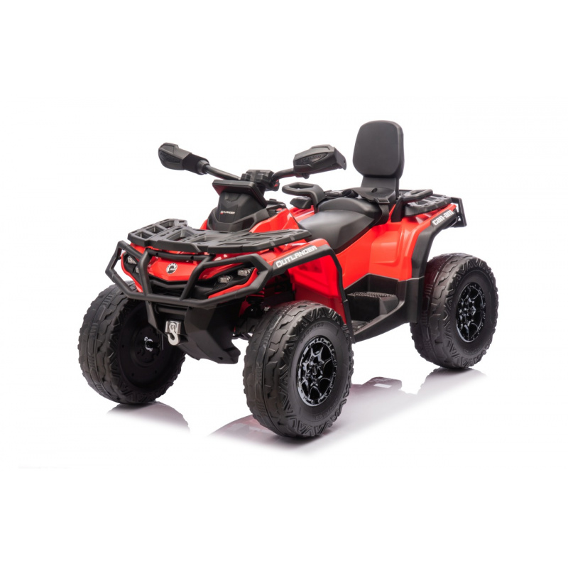Quad Can Am Outlander ATV s Pilotem Červený