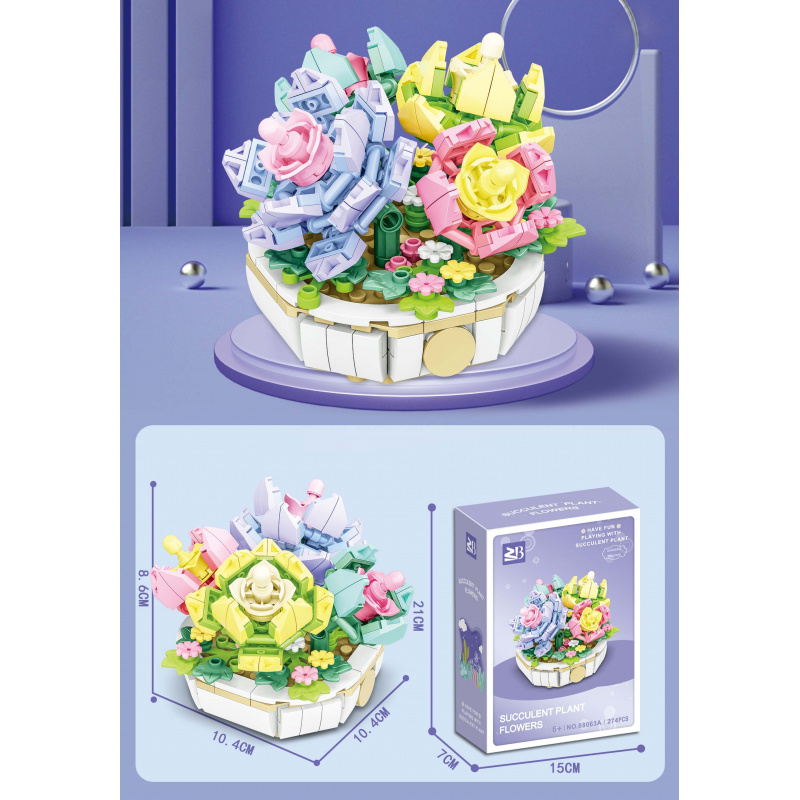 Sada Kostek Květiny 274 ks.