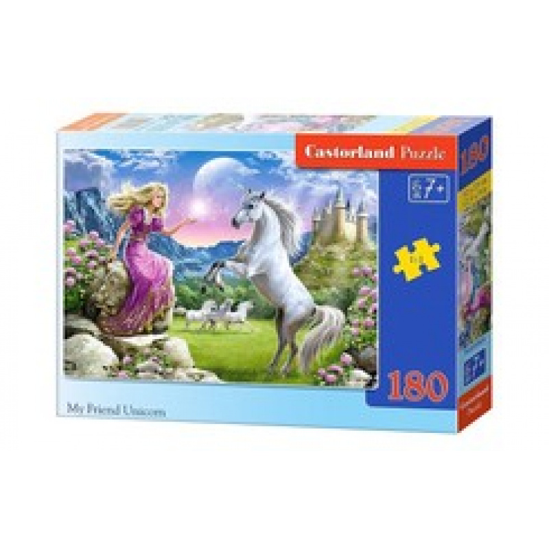 CASTORLAND Puzzle 180 dílků - Můj kamarád jednorožec