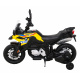 BMW F850 GS Dětský motocykl na baterie žlutý + asistenční kolečka + LED audio + pomalý start + EVA