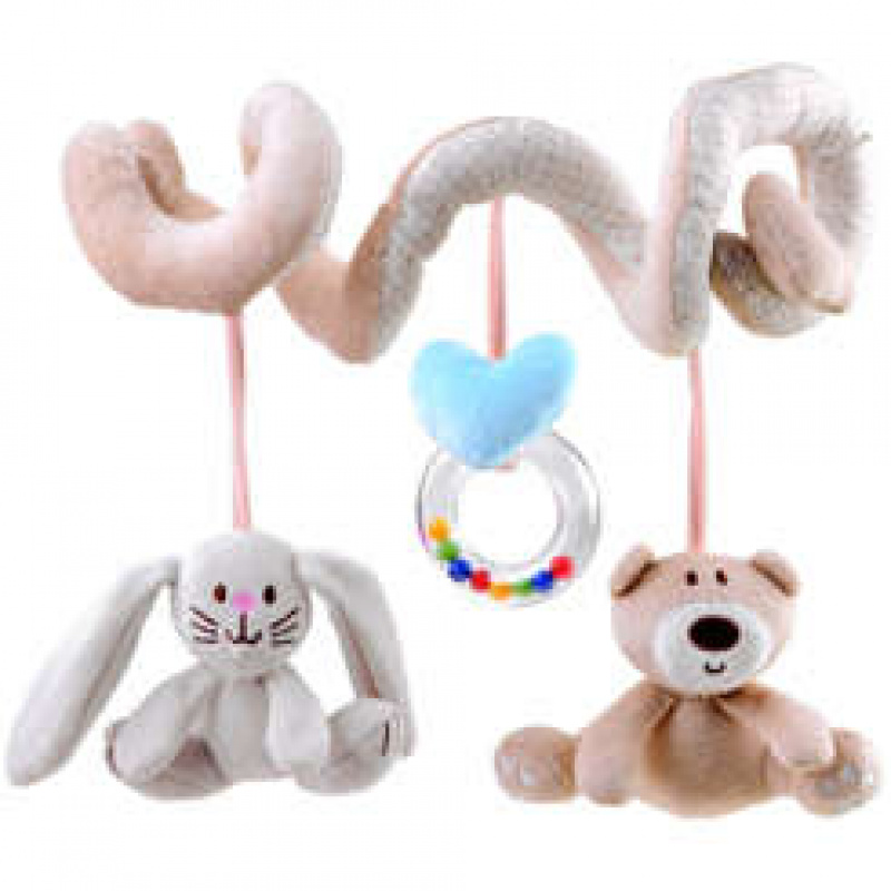 Plyšová spirála na kočárek ZA4416