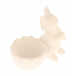 Keramický stojánek na vajíčko se zajíčkem