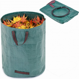 Skládací zahradní koš na listí a trávu 272 l s úchyty