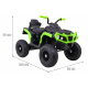 Dětská čtyřkolka ATV Air battery quad Black-Green + nafukovací kola + rádio MP3 + pomalý start
