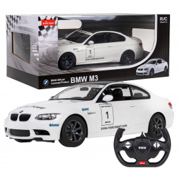 BMW M3 bílé RASTAR 1:14 auto na dálkové ovládání + 2,4 GHz dálkové ovládání