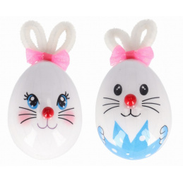 Velikonoční zajíček vajíčko dekorace k zavěšení mix vzorů