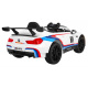 BMW M6 GT3 Autíčko na baterie pro děti Bílé + ventilace + zvuky MP3 Světla + dálkové ovládání