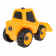 Dětské stavební vozidlo Buldozer 3+ + šroubovák + 3 vyměnitelné bity
