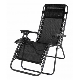 Lehátko Zahradní Plážové Černé