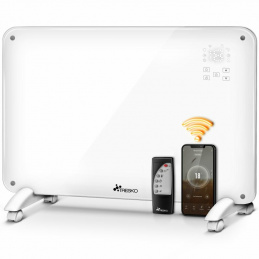 Tresko Skleněný konvektor 2000W WiFi Bílý 2DAZ071