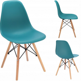 Skandinávská plastová židle EVA námořní modrá