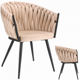 Židle MOLTO béžová čalouněná