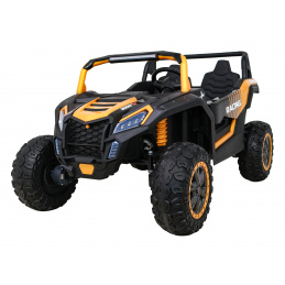 Buggy ATV Racing pro 2 děti Gold + pohon 4x4 + dálkové ovládání + pomalý start + MP3 LED
