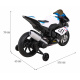 Dětská bateriová motorka BMW HP4 Bílá + pomocná kolečka + pomalý start + EVA + MP3 LED