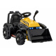 Traktor Buldozer G320 pro nejmenší děti Žlutý + Pohyblivá lžíce + Melodie + Klakson + LED světla