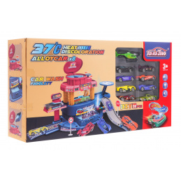 Mycí stanice + 10 autíček měnících barvu