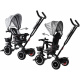 Tiny Bike 3v1 Tříkolový kočárek se stříškou SP0650 Šedý