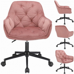 Kancelářská židle Largo růžová - černé nohy