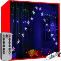 Světelný závěs 136 LED USB s dálkovým ovládaním vícebarevná KS19772