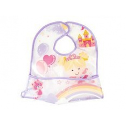 Nepromokavý bryndák s kapsou 4m+ LULABI Princezna