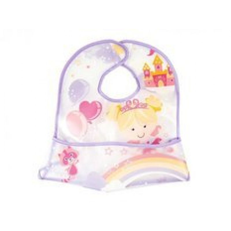 Nepromokavý bryndák s kapsou 4m+ LULABI Princezna