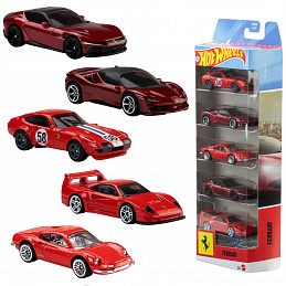 Hot Wheels 5 ks angličáků Ferrari JLN12