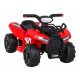 Dětská bateriová čtyřkolka Storm Red + 25W motor + MP3 USB + LED dioda