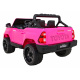 Toyota Hilux na baterie pro děti Růžová + pohon 4x4 + dálkové ovládání + 2 nosiče zavazadel + rádio MP3 + LED dioda