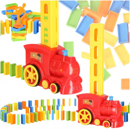 Aga Domino Lokomotiva 80 dílů Červený