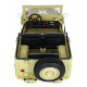 Retro vojenské auto pro 3 děti Matcha + pohon 4x4 + úložné prostory + EVA + pomalý start + MP3 LED