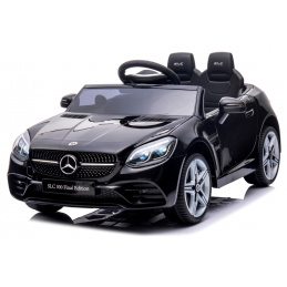 Mercedes SLC 300 černý Pěnová kola Eva, měkké sedátko Licence Lithium-iontová baterie