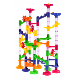 Skládací kuličková dráha pro děti 3+ Stavební díly 105 el. + 30 míčů Skládací kuličková dráha pro děti 3+ Stavební díly 105 el. + 30 míčů