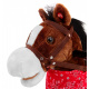 Koník Kůň Na Houpacím Koni Tmavě Hnědý + Kovbojská Hudba