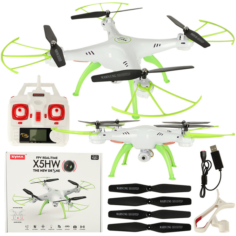 SYMA X5HW 2,4GHz RC Dron Wi-Fi Kamera Bílá