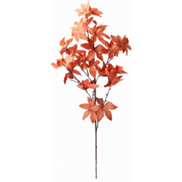 Umělá rostlina Větev listů červená růžová - 88 cm
