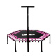 Aga FITNESS Trampolína 130 cm Růžová + madlo